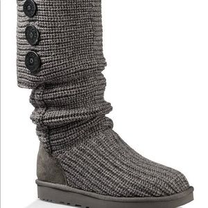 UGG Classic Cardy Button Detailed Knit Boots
